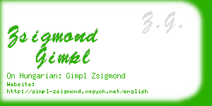 zsigmond gimpl business card